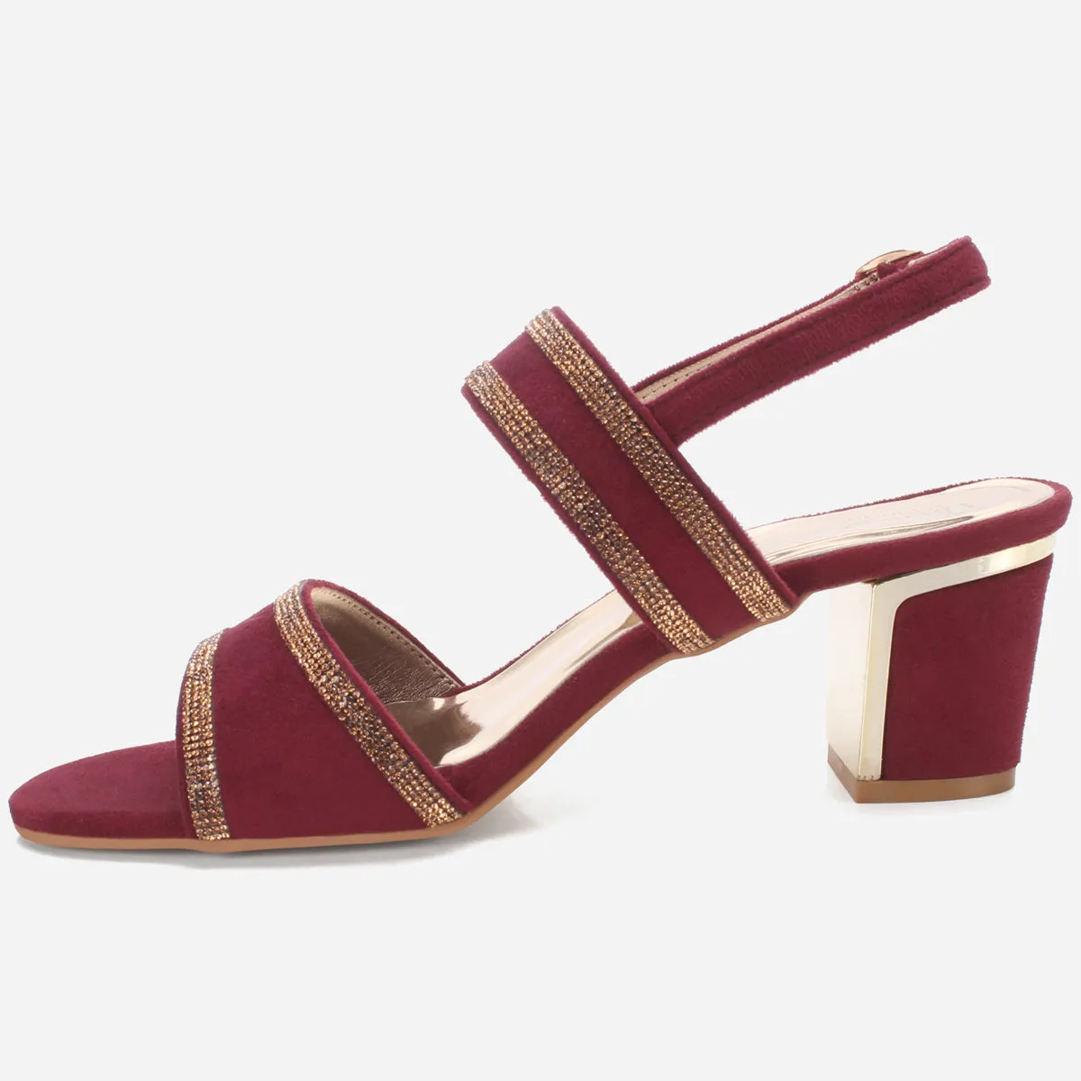 Women "CHAPIN" Shimmery Open Toe Sandals