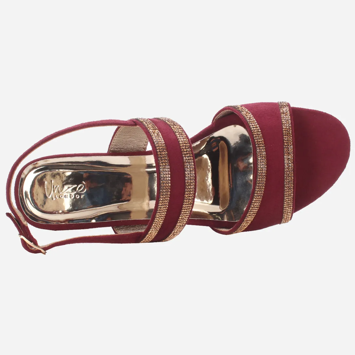 Women "CHAPIN" Shimmery Open Toe Sandals