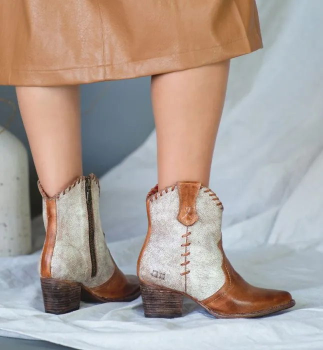 Women's Bed Stü | Baila II Western Style Ankle Boots | Tan Rustic