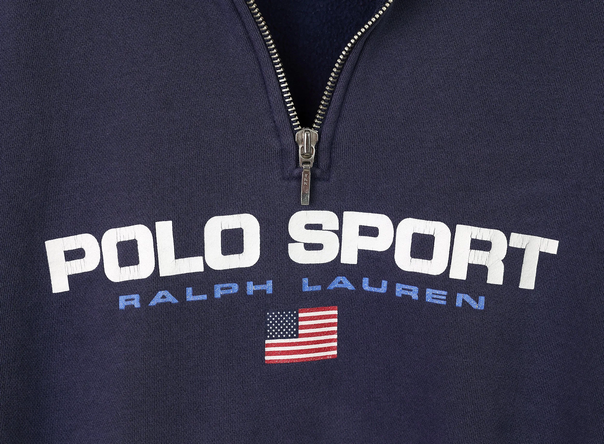 Womens Polo Sport Ralph Lauren 1/4 Zip Sweatshirt - Blue - Womens M