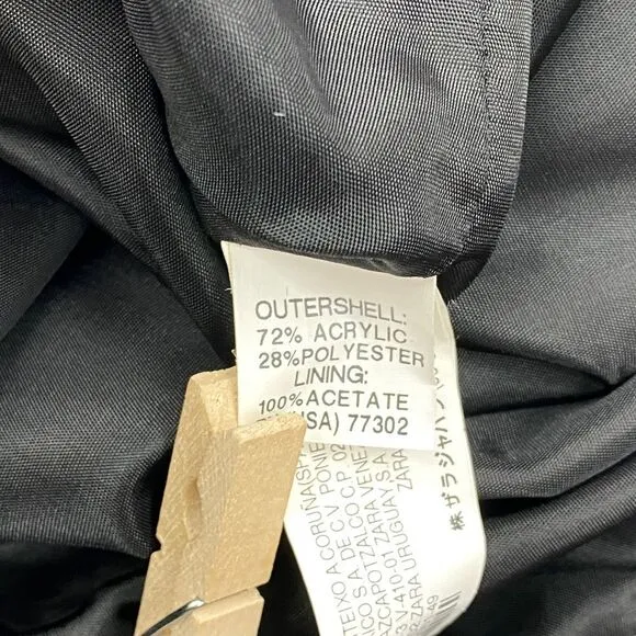 ZARA Black Bow Strapless Bubble Dress Size Small