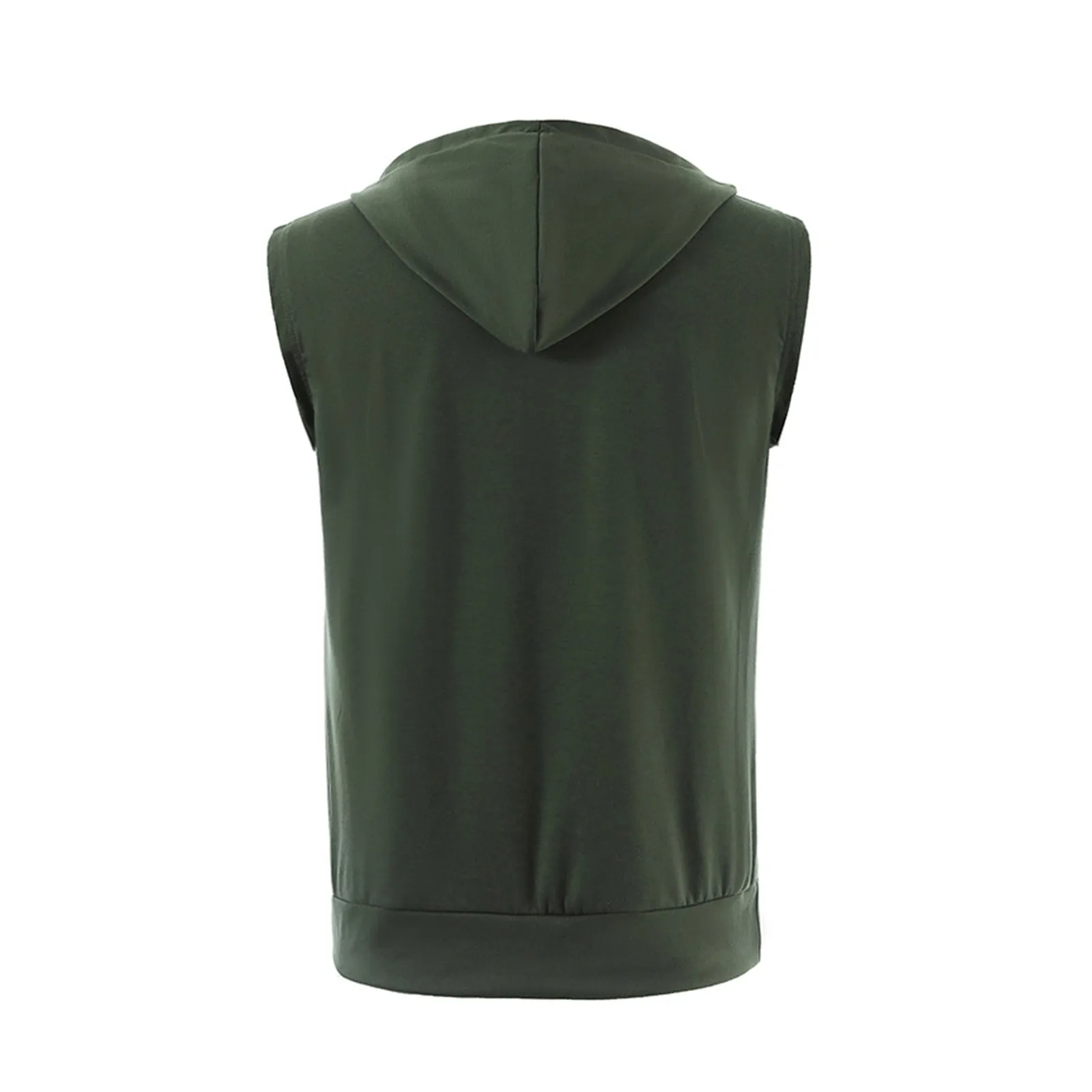 ZIPPER POCKET HOODIE TANK TOP